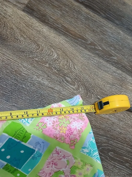 Lilly Pulitzer Pink, Aqua, Lime & Yellow Floral Patchwork Skirt - Picture 4 of 7